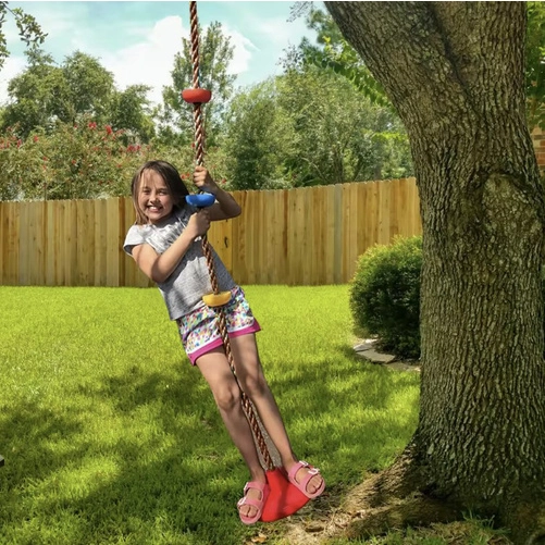 Hojdačka s lezeckým lanom 2v1