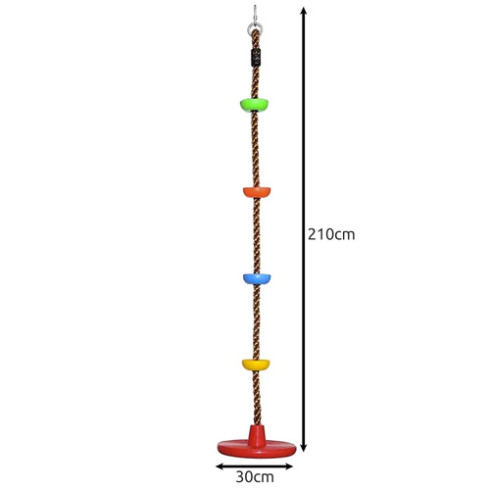 Hojdačka s lezeckým lanom 2v1