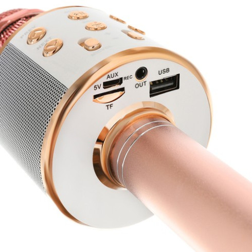 Karaoke mikrofón - svetloružový