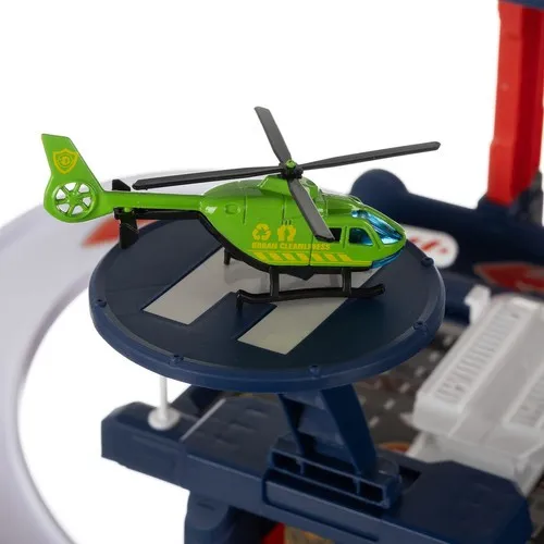 Parkovací garáž - 4-patrová s autíčky a vrtulníkem