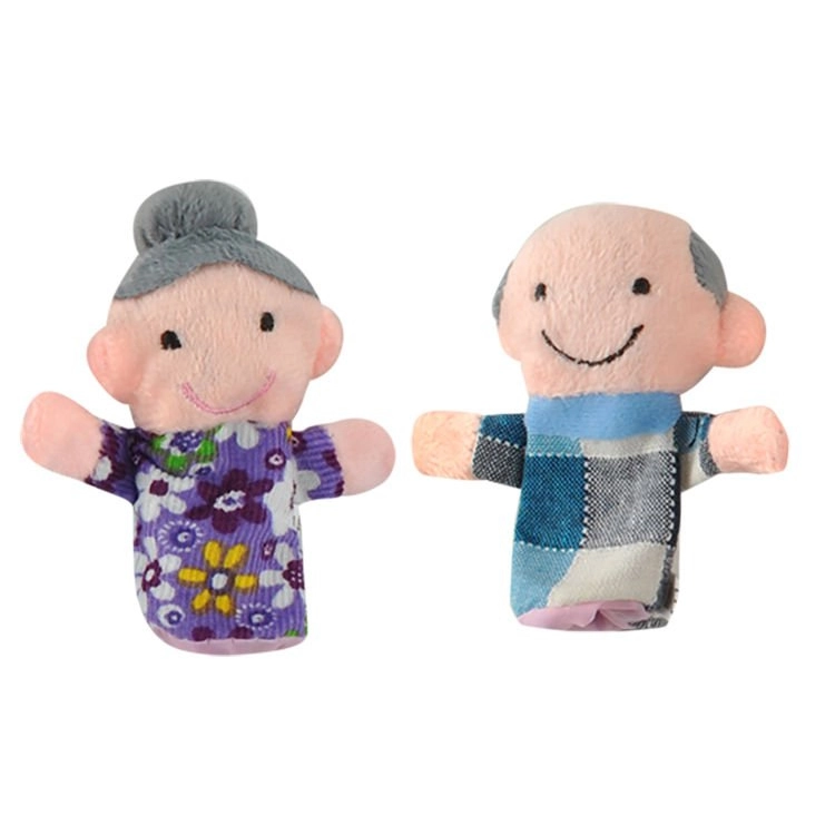 Sada 6 maňušiek - veselá rodina