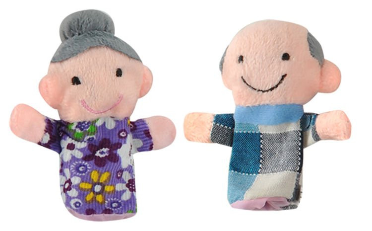 Sada 6 maňušiek - veselá rodina