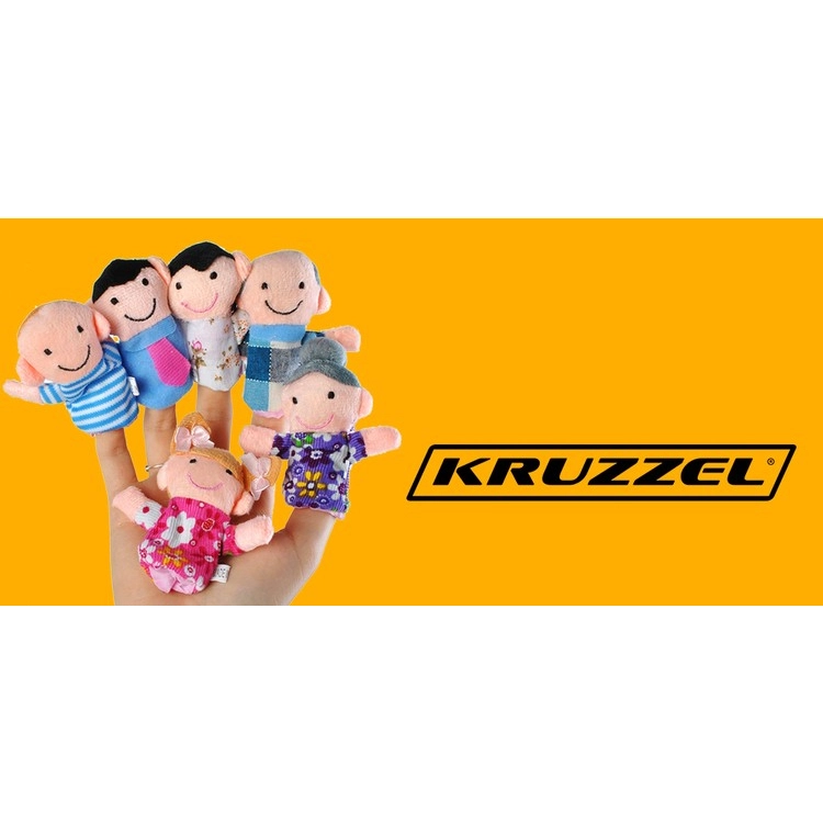 Sada 6 maňušiek - veselá rodina