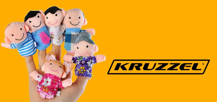 Sada 6 maňušiek - veselá rodina