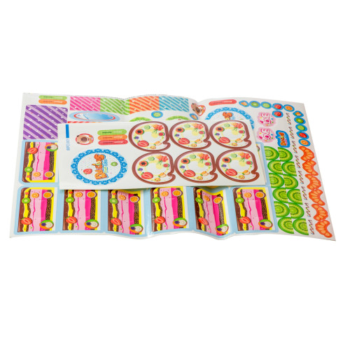 Sada na zdobení dortů pro děti - 80 ks, modrá barva