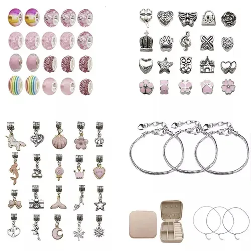 Sada na výrobu šperků - 69 prvků v dárkové tašce