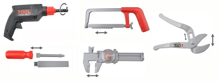 Súprava náradia v kufríku - modrý