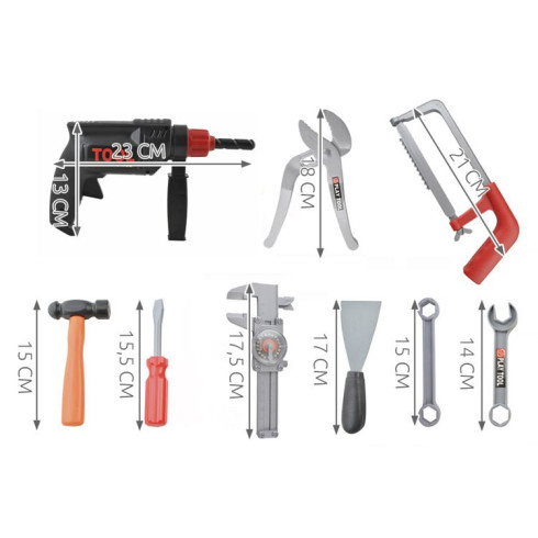 Sada nářadí v kufříku - modrý