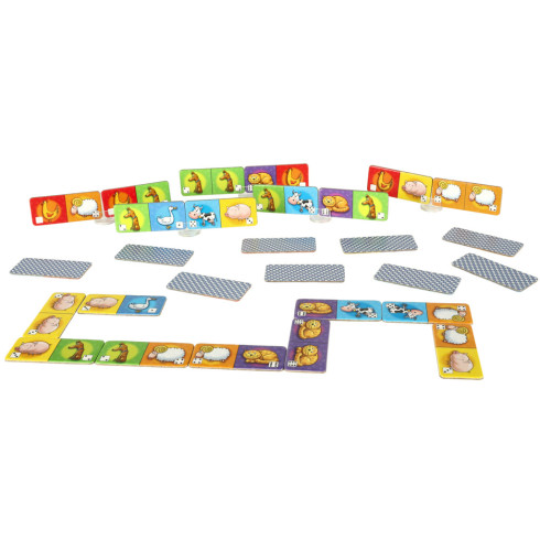 Vzdelávacia hra obrázkové domino Domáce zvieratká