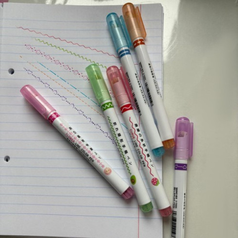 Kreatívne fixky na vytváranie vzorov sada 6 ks 