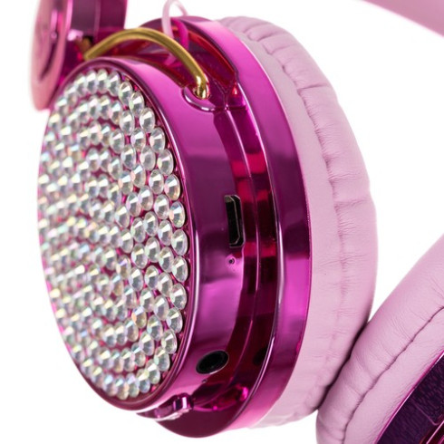 Bezdrôtové slúchadlá jednorožec pre deti - ružové