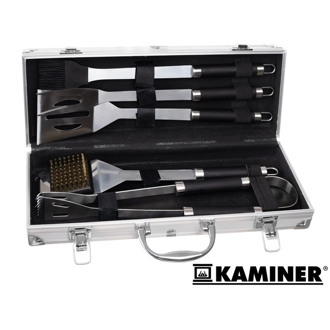 Grilovacie náradie v kufríku - 5 dielna sada
