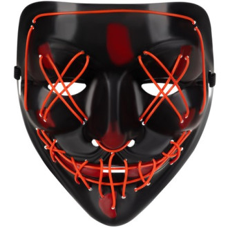 Maska s osvětlením LED