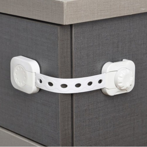 Nastaviteľné zábrany na skrine, blokáda 6 ks