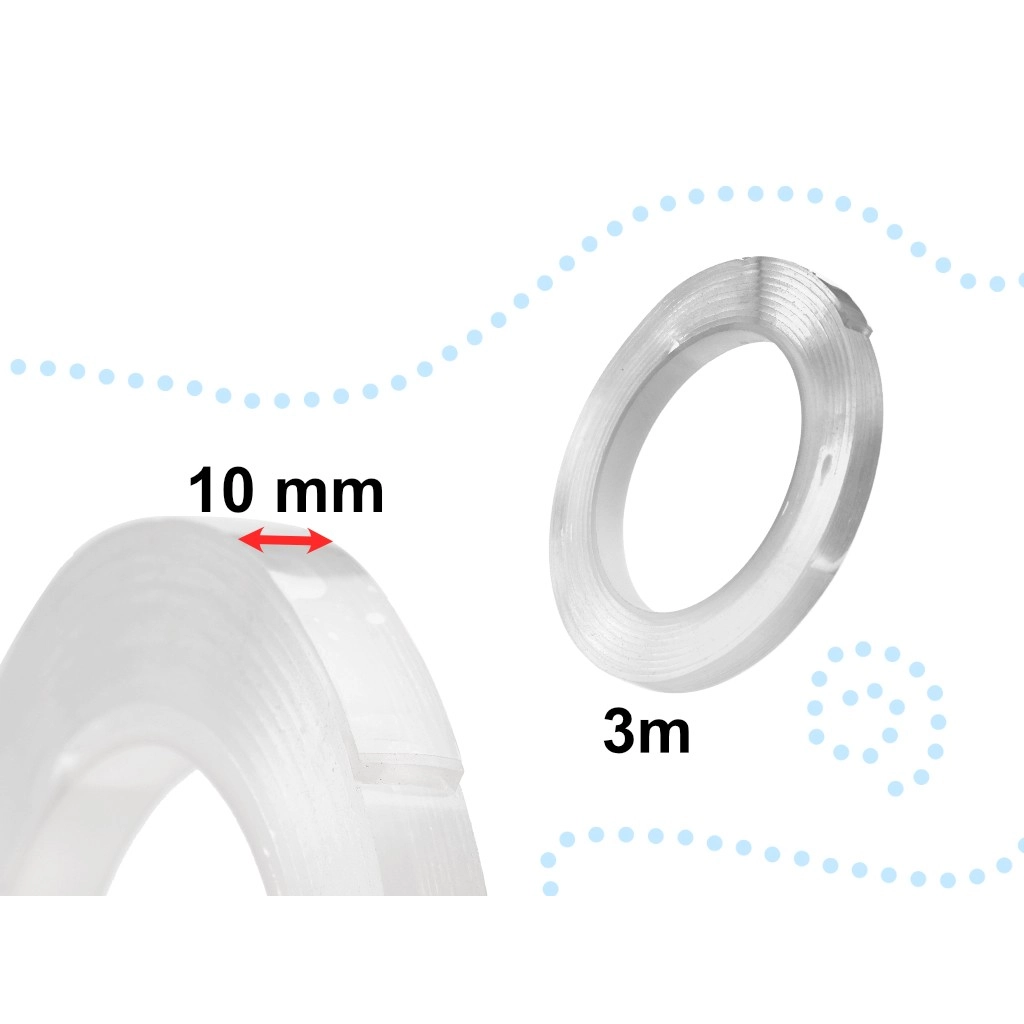 Oboustranná lepící páska 10 mm x 3 m