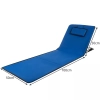 Plážová podložka s opierkou + vankúš150 x 50 cm - modrá