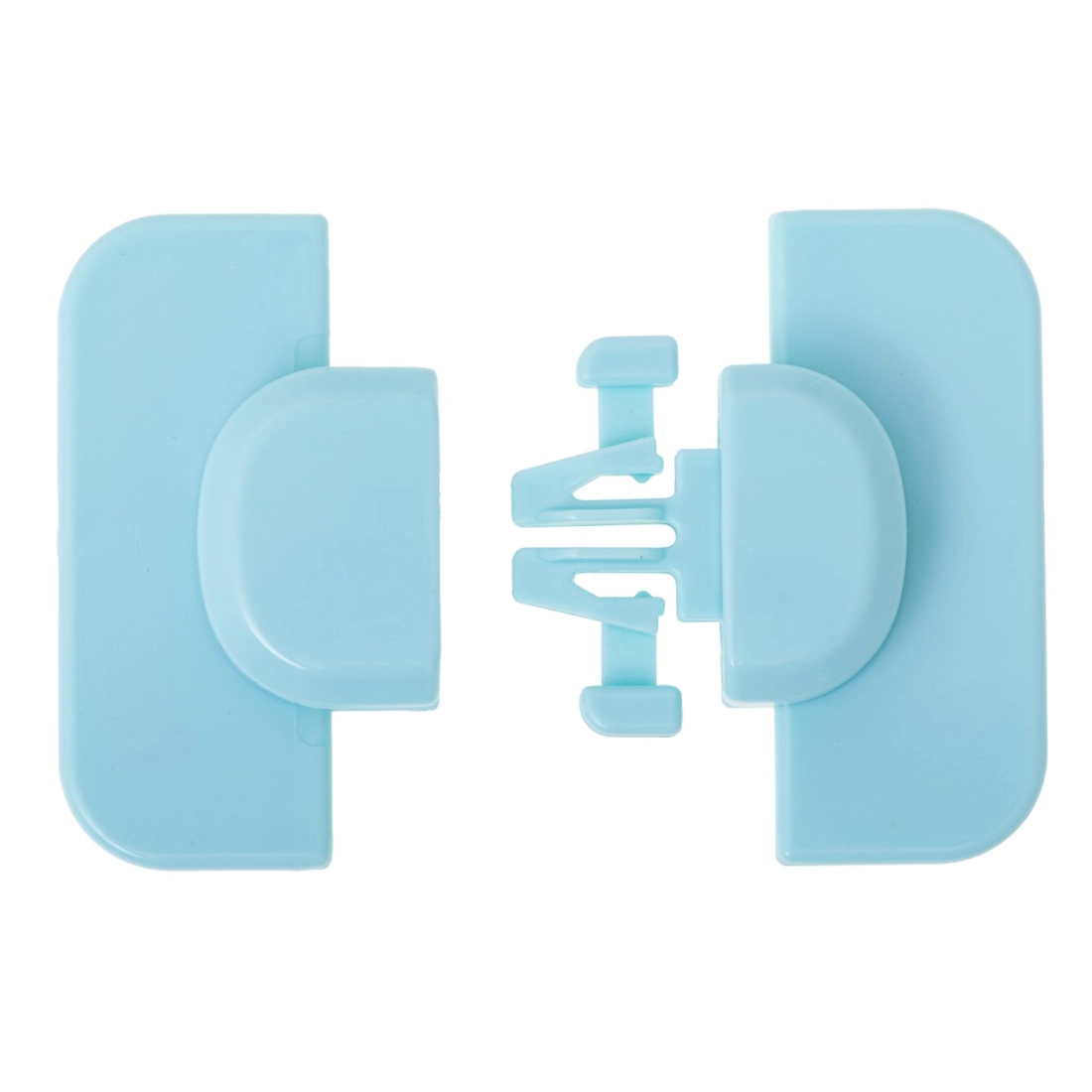 Rohová dětská pojistka na dveře a zásuvku modrá