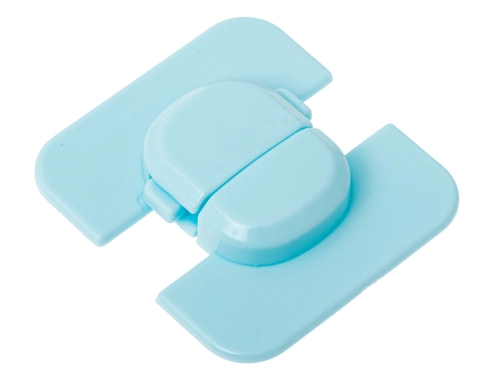 Rohová detská poistka na dvere a zásuvku modrá