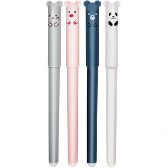 Sada gumovacích pier - zvieratká, 4 ks