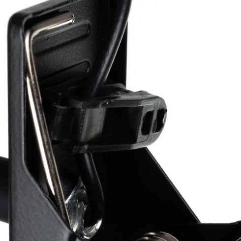 Stolná lampa s klipom - čierna