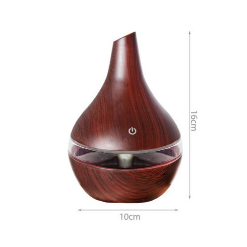 Ultrasonický USB aromatický zvlhčovač vzduchu 300ml - tmavo hnedý
