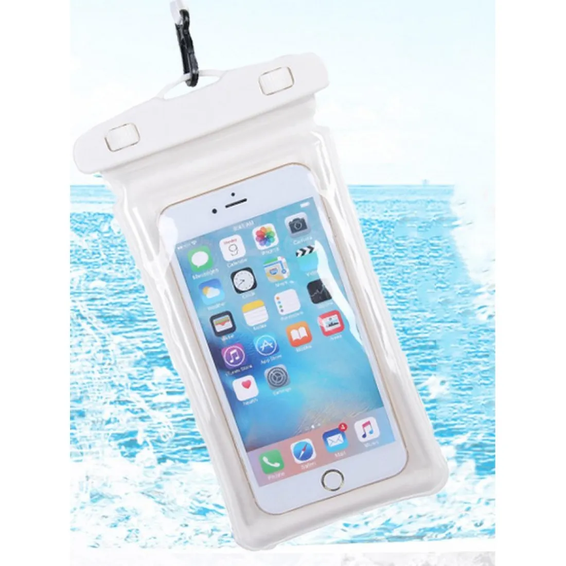Vodeodolné púzdro na telefón - biele
