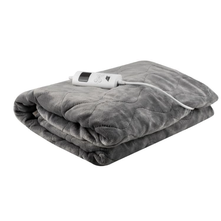 Vyhrievacia elektrická deka 180x130 cm, sivá