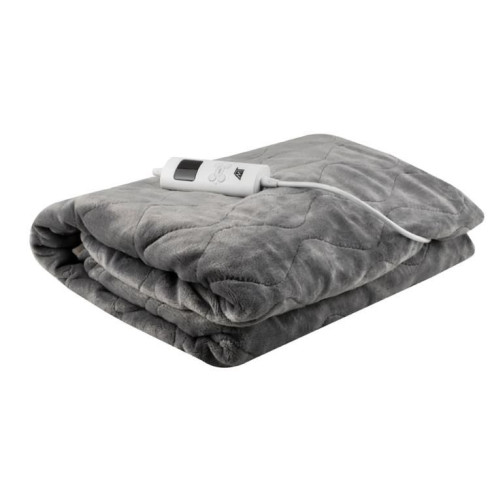 Vyhrievacia elektrická deka 180x130 cm, sivá