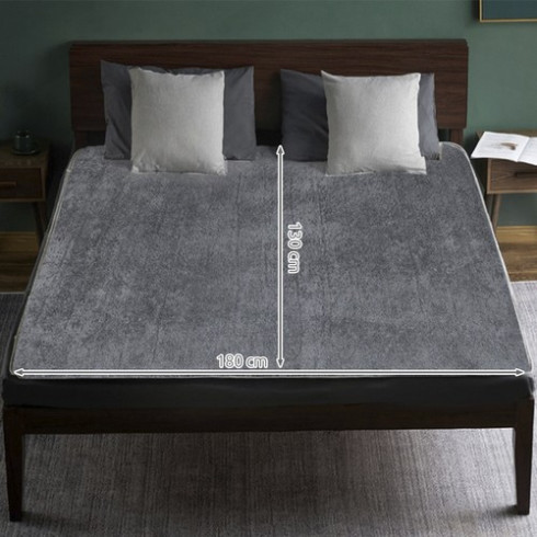 Vyhrievacia elektrická deka 180x130 cm, sivá