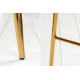Dizajnová barová stolička Scandinavia altrosa Gold - staroružová