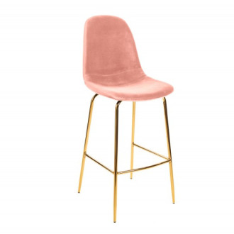 Dizajnová barová stolička Scandinavia altrosa Gold - staroružová
