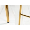 Designová barová židle Scandinavia altrosa Gold - starorůžová