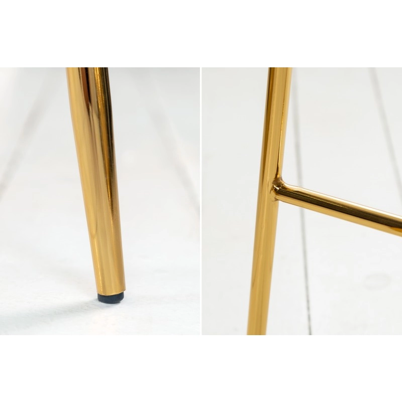 Designová barová židle Scandinavia altrosa Gold - starorůžová