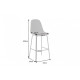 Designová barová židle Scandinavia Samt Gold - šedá
