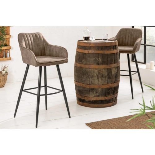 Designová barová židle Vintage Taupe