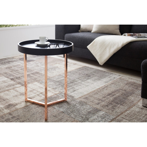 Štýlový konferenčný stolík Modul - odnímateľný, 40 cm čierny