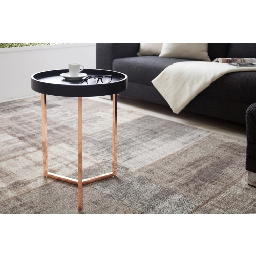 Štýlový konferenčný stolík Modul - odnímateľný, 40 cm čierny