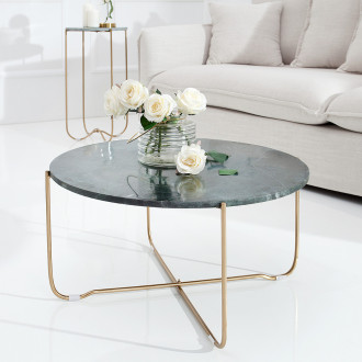 Konferenčný stolík Noble mramor gold - sivý 60 cm