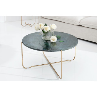 Konferenčný stolík Noble mramor gold - sivý 60 cm