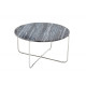 Konferenční stolek Noble mramor silver - šedý 60 cm