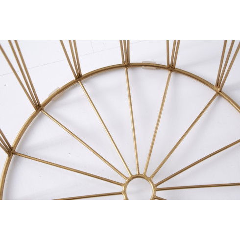 Odkládací stolek Storage Set 2 ks - tyrkysově zlatý