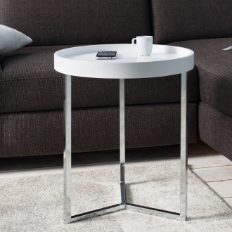Štýlový konferenčný stolík Modul - odnímateľný, 40 cm biely