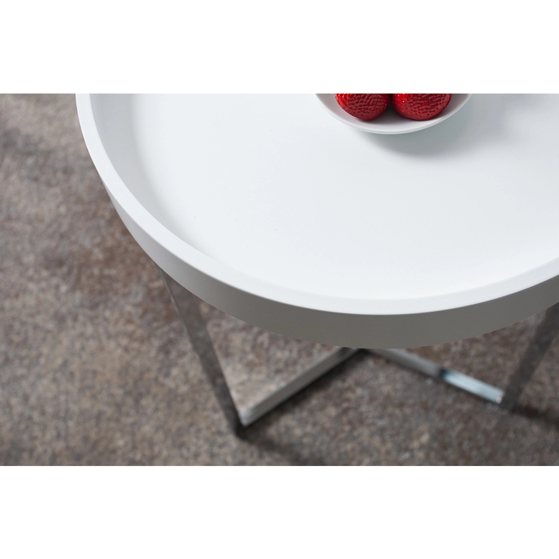 Štýlový konferenčný stolík Modul - odnímateľný, 40 cm biely