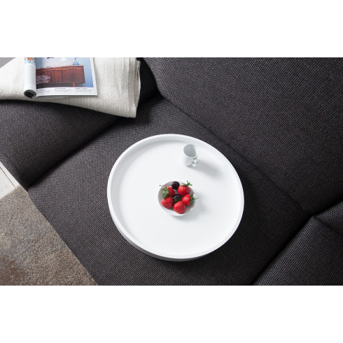 Štýlový konferenčný stolík Modul - odnímateľný, 40 cm biely