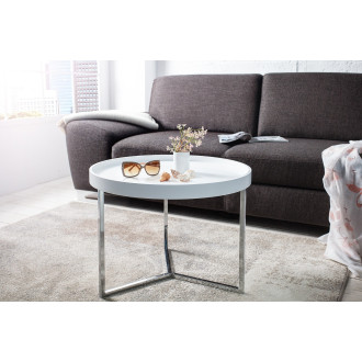 Štýlový konferenčný stolík Modular - odnímateľný, 60 cm biely