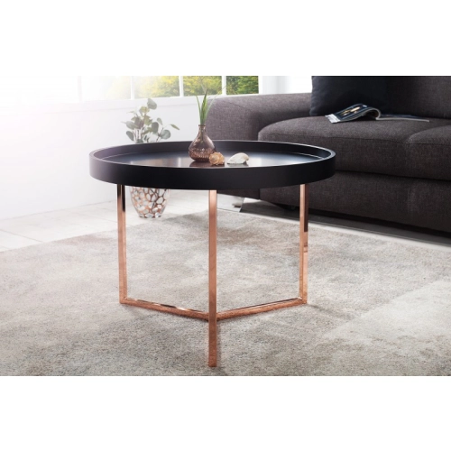 Stylový konferenční stolek Modular - odnímatelný, 60 cm černý