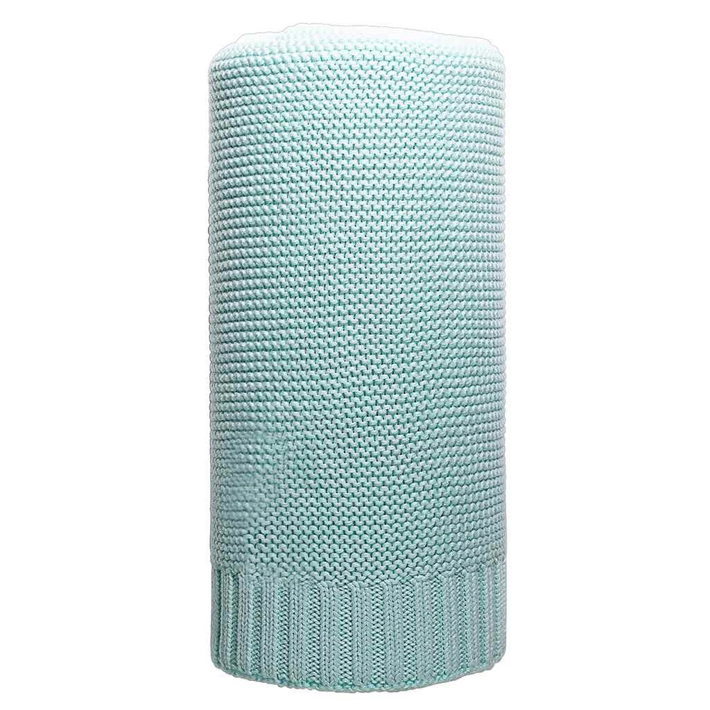 Bambusová pletená deka New Baby 100x80 cm - mátová