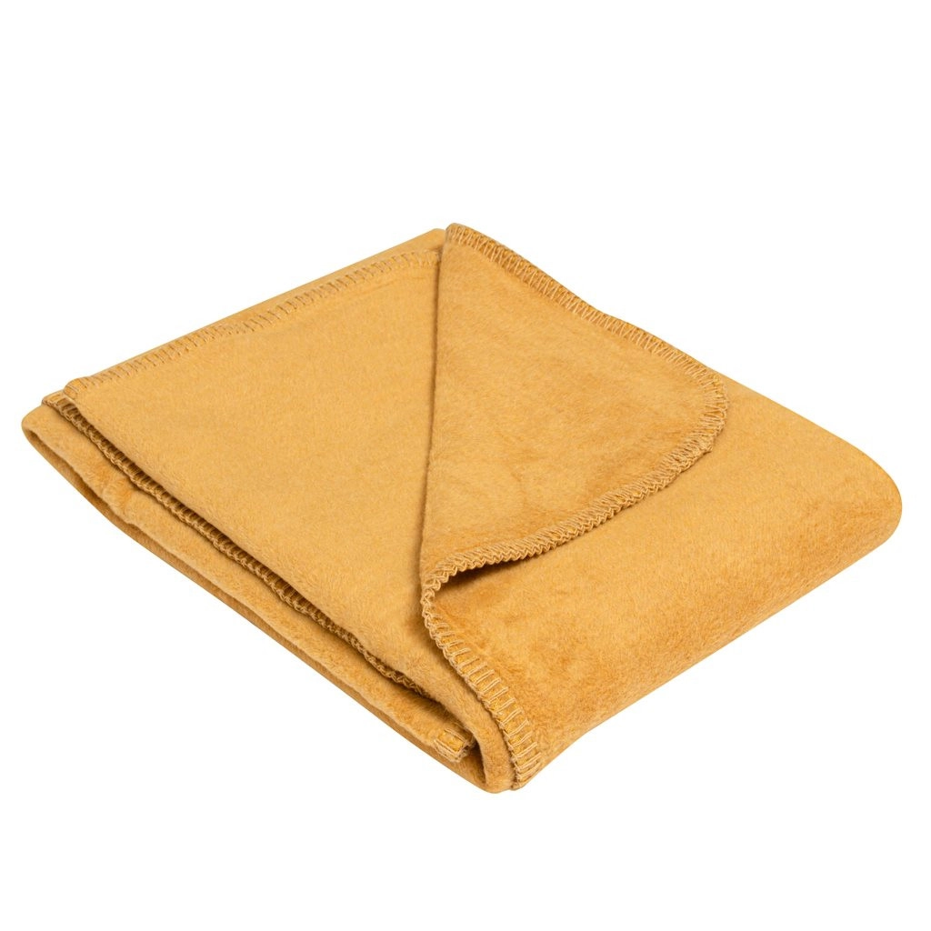 Dětská bavlněná deka New Baby - 75x100 cm, hořčicová