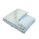 Detská deka z Minky s výplňou New baby - 80x102 cm motýle, modrá