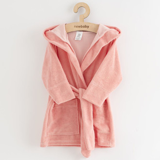 Detský froté župan New baby comfortably 104/110 - ružový